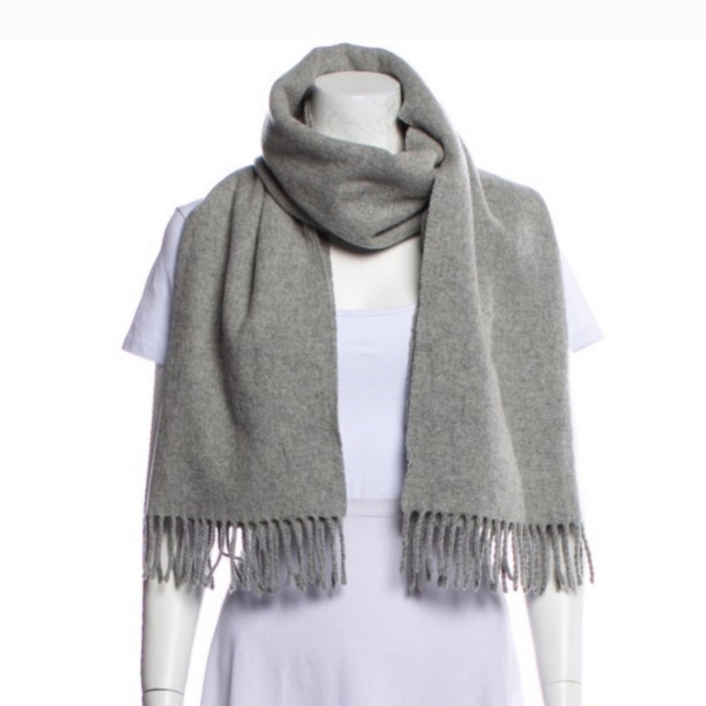 Acne Studios Gray Wool Scarf